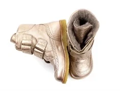 Bisgaard vinterstøvle Elba platin med velcro og TEX